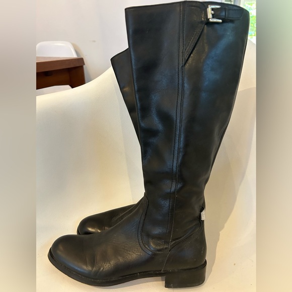 Black leather Coach Mirriam  riding boots - Picture 1 of 7